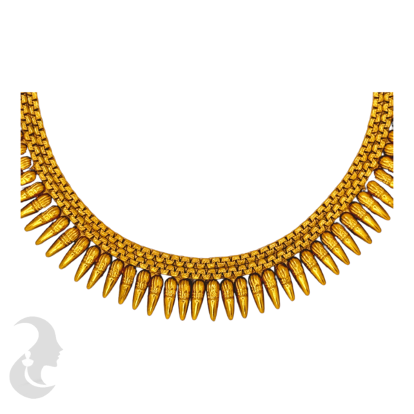 Mulla Mottu Gold Necklace-Studs, Product Code: V-1010 - Image 2