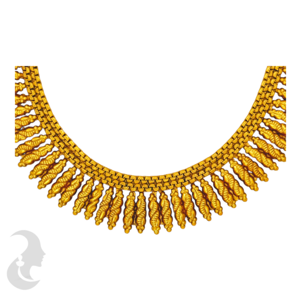 Mulla Mottu Gold Necklace -Studs, Product Code: V-1012 - Image 2