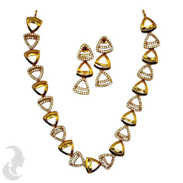 AD Necklace Set - Studs, Product Code: V-2113