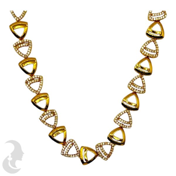 AD Necklace Set - Studs, Product Code: V-2113 - Image 2