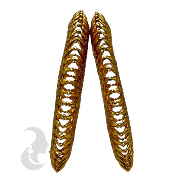 Gold Bangles- 2 Bangle Set, Product Code: V-2191 - Image 2