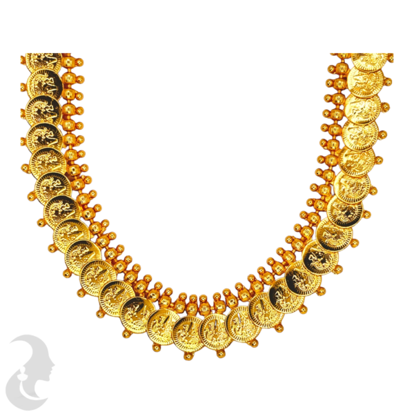 Lakshmi Coin Necklace - Coin Studs, Product Code: V-1094 - Image 2