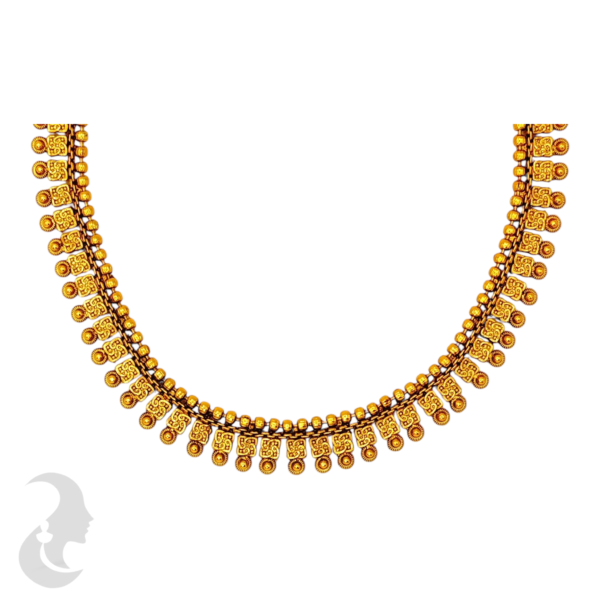 Short Necklace- Unique Design- Studs, Product Code: V-1111 - Image 2