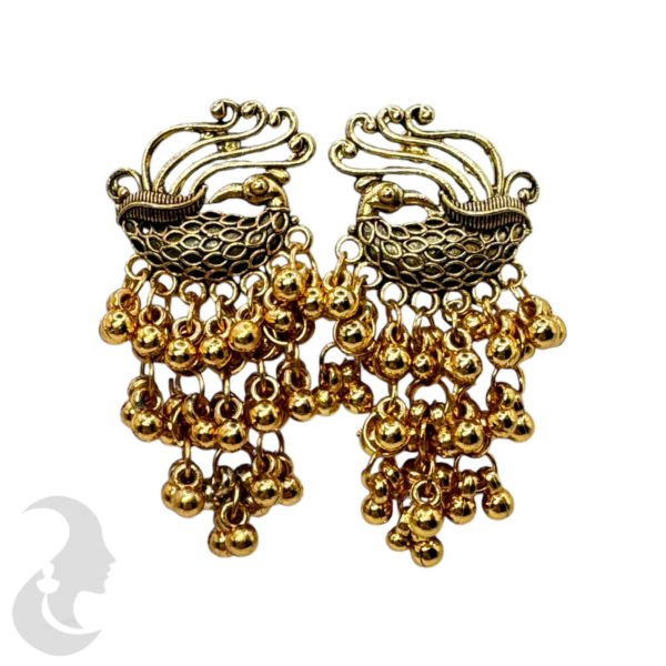 Fashion Jhumka- Peacock Design, Product Code: V-1351