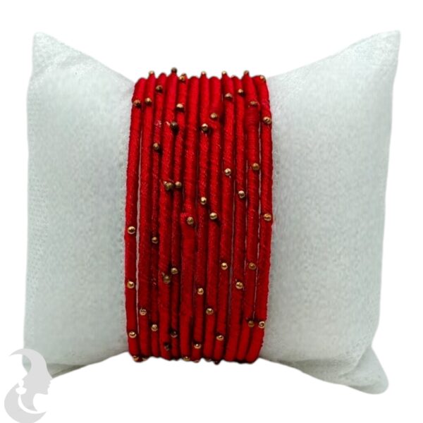 Fashion Bangles- Red Thread- 12 Set, Product Code: V-1926