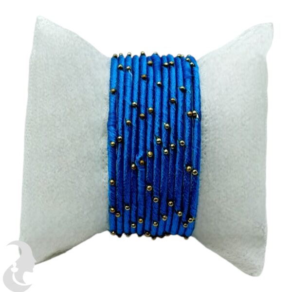 Fashion Bangles- Dark Blue Thread- 12 Set, Product Code: V-1931