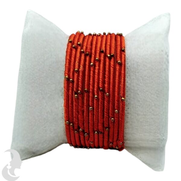 Fashion Bangles- Orange Thread- 12 Set, Product Code: V-1934