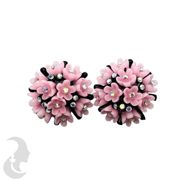 Flower Design Studs- Light Pink Color, Product Code: V-1833