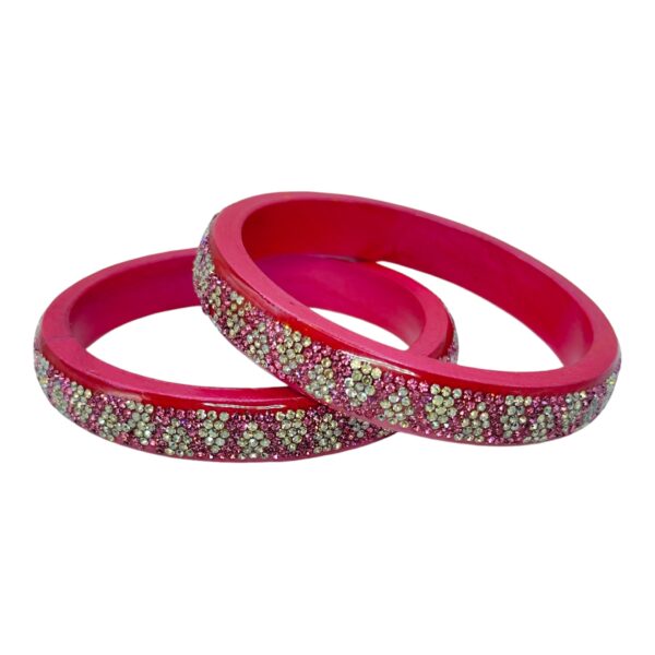 Lac Bangles- Light Pink Color- 2 Bangles Set, Product Code: V-2527