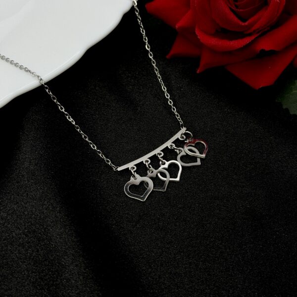 Stainless Steel Heart Hanging Pendent Necklace, Product Code: D-5224