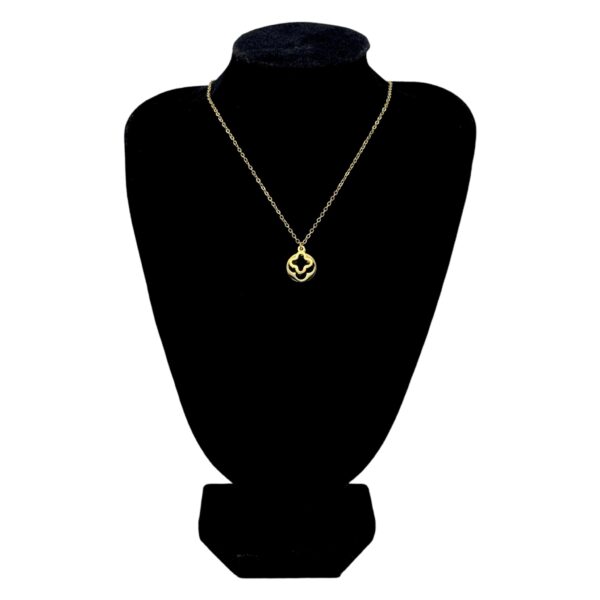 Stainless Steel Clover Pendent Necklace, Product Code: D-5228 - Image 2