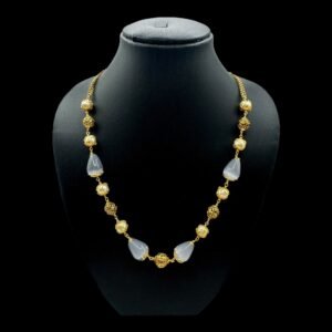 Beads Necklace- Pearl & White Color Beads, Product Code: V-3103